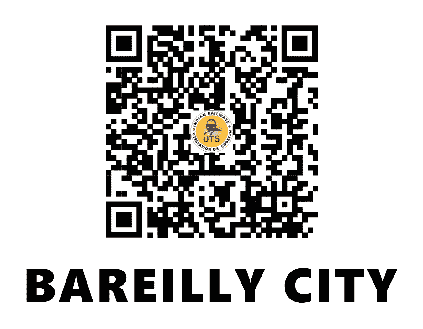 UTS QR Code for BAREILLY CITY - BC - NE (UTTAR PRADESH)
